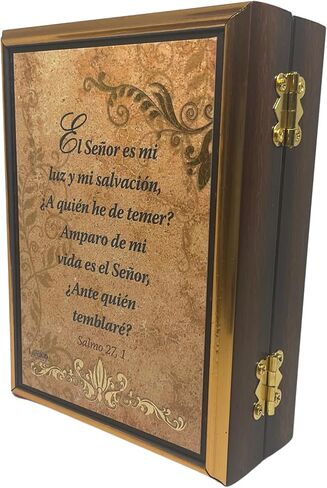 Saint Jude Thaddeus Handmade Wooden Rosary Case - 5.3 x 4.1 Inches (San Judas Tadeo) in Saudi Arabia