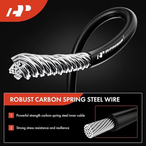 A-Premium Front Side Parking Brake Cable Assembly Compatible with Ford and Mazda Models: Escape, Tribute, 2001-2004, Automatic Transmission Only - Replace # EC0644150C, YL8Z2853CA in Saudi Arabia