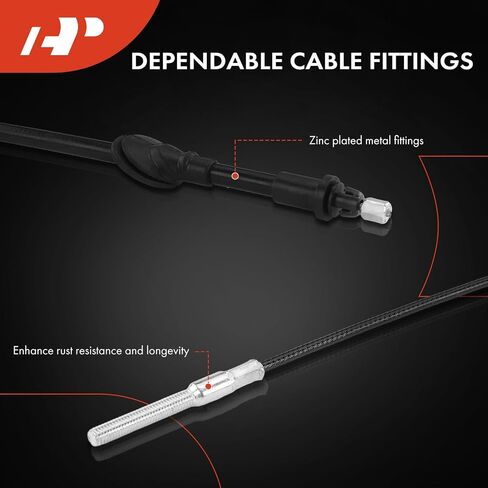 A-Premium Front Side Parking Brake Cable Assembly Compatible with Ford and Mazda Models: Escape, Tribute, 2001-2004, Automatic Transmission Only - Replace # EC0644150C, YL8Z2853CA in Saudi Arabia