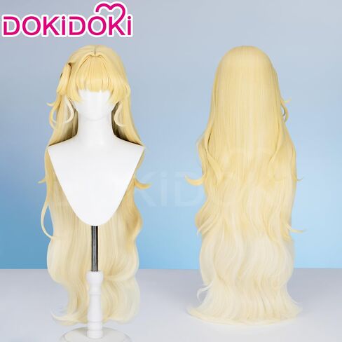 Kira Kira Phoebe Wig Game Wuthering Waves Phoebe 100 سم طويلة مجعد الأشقر لحزب Cosplay Party للنساء الرجال in Kuwait
