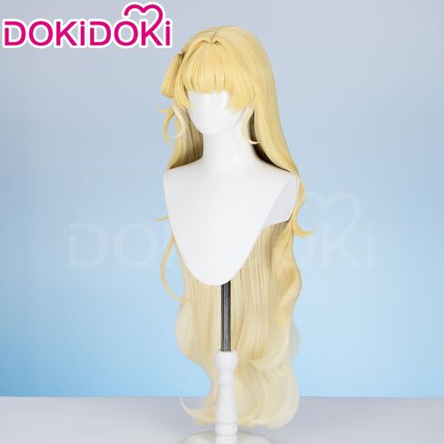 Kira Kira Phoebe Wig Game Wuthering Waves Phoebe 100 سم طويلة مجعد الأشقر لحزب Cosplay Party للنساء الرجال in Kuwait