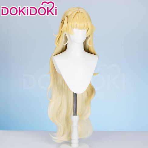 Kira Kira Phoebe Wig Game Wuthering Waves Phoebe 100 سم طويلة مجعد الأشقر لحزب Cosplay Party للنساء الرجال in Kuwait