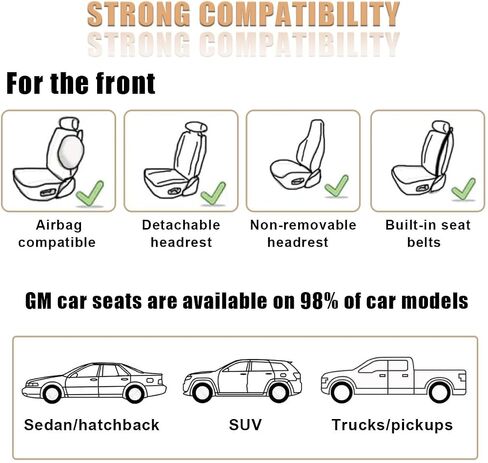 2PCS Breathable Car Seat Cover, Ice Silk & Anti-Slip Seat Protector with Storage Pocket, Ventilated Cooling Cushion Pad, Summer Auto Interior Accessories for SUV Truck (Black) in Saudi Arabia