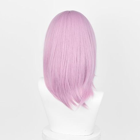 LABEAUTÉ Pastel Pink Unsex Cosplay Wig for Men Woman for Short Straight Cosplay Wig with Bangs for Anime Heat Resistant Hair for Party and Halloween Costume Christmas Synthetic Hair in Kuwait