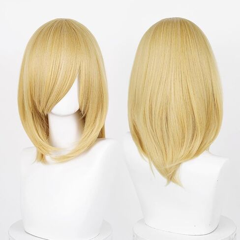 LABEAUTÉ Pastel Pink Unsex Cosplay Wig for Men Woman for Short Straight Cosplay Wig with Bangs for Anime Heat Resistant Hair for Party and Halloween Costume Christmas Synthetic Hair in Kuwait