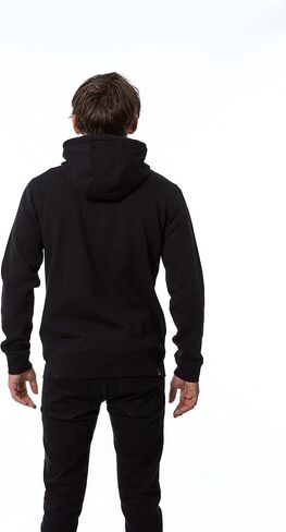 ALPINESTARS Men's Logo Full Zip Hoodie Modern fit, Ageless ii Fleece Black/White, XL in Saudi Arabia