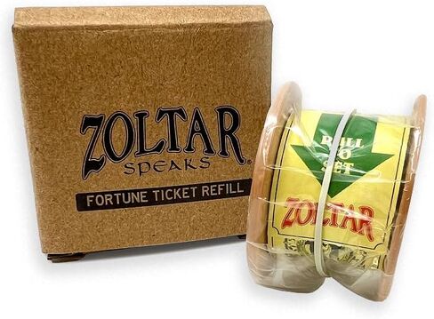 New Wave Toys Zoltar Speaks Mini Replica Fortune Teller Machine, Fully Animated 1/6 Scale with Card Dispenser, USB-C Rechargable in Kuwait