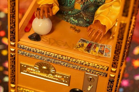 New Wave Toys Zoltar Speaks Mini Replica Fortune Teller Machine, Fully Animated 1/6 Scale with Card Dispenser, USB-C Rechargable in Kuwait