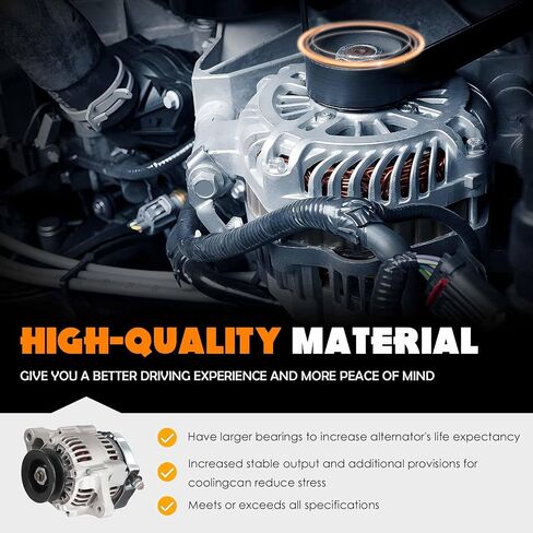 40A New Alternator 2.8L Compatible with Kubota Tractor L2800 L3130 L3400 L3430 L4300 M4700 M4800 M4900 M5400 M5700 MX5000F Diesel Engine 400-52172 in Saudi Arabia