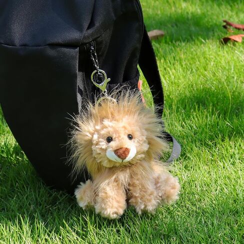 Apricot Lamb Cute Toys Plush Yellow Lion Stuffed Animal Soft Keychain for Kids Bag, Purse, Backpack, Handbag in Saudi Arabia