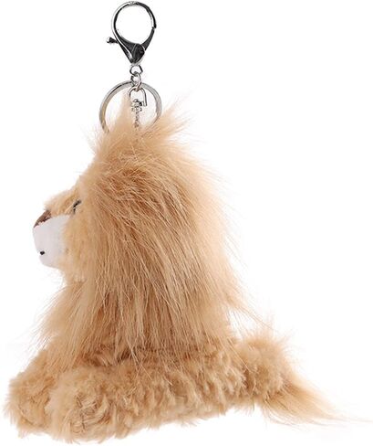 Apricot Lamb Cute Toys Plush Yellow Lion Stuffed Animal Soft Keychain for Kids Bag, Purse, Backpack, Handbag in Saudi Arabia