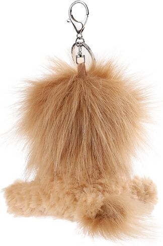 Apricot Lamb Cute Toys Plush Yellow Lion Stuffed Animal Soft Keychain for Kids Bag, Purse, Backpack, Handbag in Saudi Arabia
