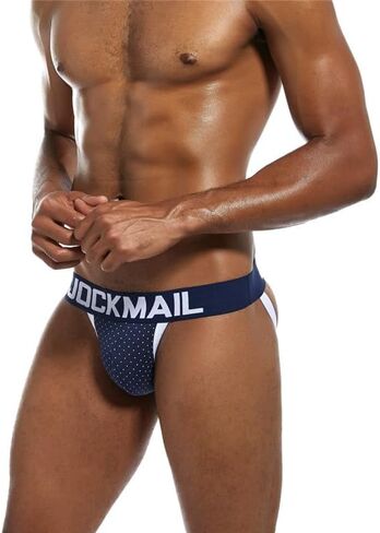 أشرطة Jockmail Jock للرجال تنفس الرجال jocktraps مثيرة للملابس الداخلية للرياضيين لصالة الألعاب الرياضية والحفلات in Saudi Arabia