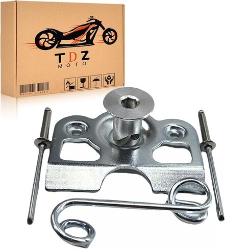 TDZ 10 Pack 1/4 Turn Quick Release Steel Dzus Button with Springs and Tab Plates Free Rivets, Chrome in Kuwait
