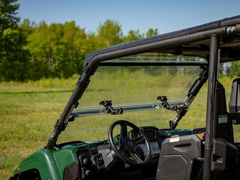 الزجاج الأمامي Superatv Scratch Resport 3-in-1 Flip Flip لـ Yamaha Viking (انظر التركيب) ، مفتوحًا أو مغلقًا بالكامل أو مغلقًا ، 1/4 بوصة أقوى 250X من الزجاج ، الولايات المتحدة الأمريكية in Saudi Arabia