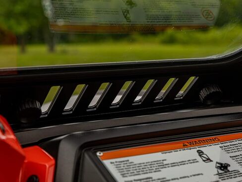 SuperATV Vented Front Glass Windshield for 2019+ Honda Talon 1000X / 1000R / 2020+ Honda Talon 1000X-4 | DOT Approved | Light Tint | Manual Wiper Included | Easy Install | USA Made in Saudi Arabia
