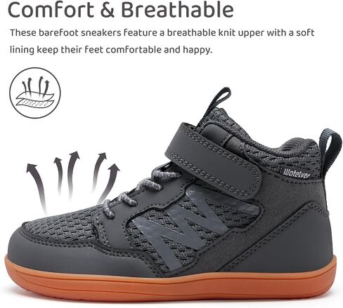 Watelves Toddler Little Kids Wide Barefoot Sneaker Girls Boys Treptable Top Top Top Admable Strap Walking Shoes Lightweight Sport Drop Zero Drop in Saudi Arabia