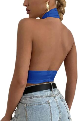 المرأة Rooscier مثير متقاطعة الرسن انقطاع أكمام عارية الذراعين كامي المحاصيل الأعلى in Kuwait