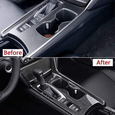 ألياف الكربون سيارات المركزية CENTOLE CONTOLE CONTER COVER TRAFTER TRIMER For Honda for Accord 10th Gen 2018-2022 (GAS PERSION) in Saudi Arabia
