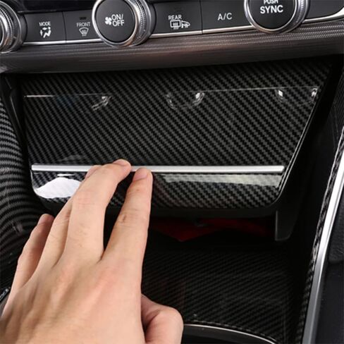 ألياف الكربون سيارات المركزية CENTOLE CONTOLE CONTER COVER TRAFTER TRIMER For Honda for Accord 10th Gen 2018-2022 (GAS PERSION) in Saudi Arabia