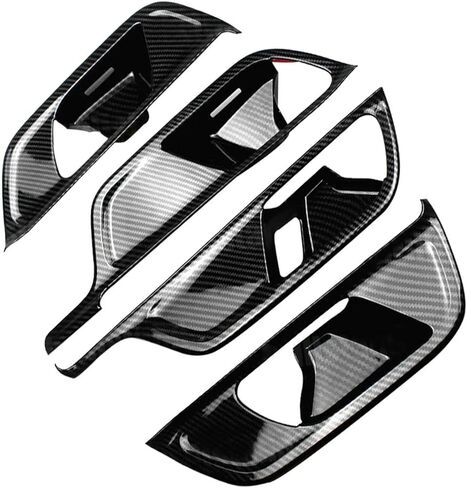 Car Window Lift Switch Button Panel Cover Trim ABS Carbon Fiber for Mercedes-Benz GLB 2019 2020 2021 Interior Accessories in Saudi Arabia