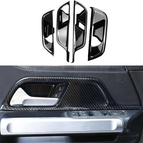 Car Window Lift Switch Button Panel Cover Trim ABS Carbon Fiber for Mercedes-Benz GLB 2019 2020 2021 Interior Accessories in Saudi Arabia