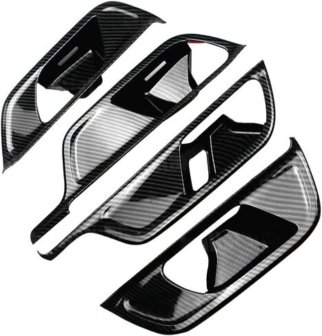 Car Window Lift Switch Button Panel Cover Trim ABS Carbon Fiber for Mercedes-Benz GLB 2019 2020 2021 Interior Accessories in Saudi Arabia