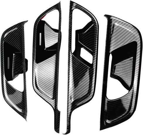 Car Window Lift Switch Button Panel Cover Trim ABS Carbon Fiber for Mercedes-Benz GLB 2019 2020 2021 Interior Accessories in Saudi Arabia
