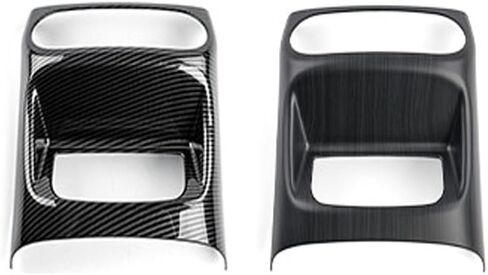 Car Accessories Interior Carbon Fiber Style ABS Rear Seat Air AC Vent Frame Cover Trim for Genesis GV70(Wood Grain) in Saudi Arabia