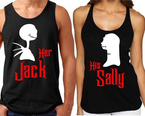 CrazyDaisyworld Halloween Jack Sally Tank Top Black in Kuwait