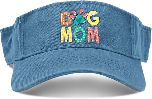 Best Dog Mom Ever Hat Washed Distressed Sun Visor for Men in Saudi Arabia