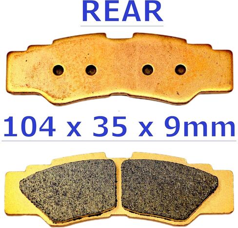 MC Brake Pads for Yamaha YXZ1000R YXZ 1000 R SE SS 2016 2017 2018 2019 2020 2021 2022 2023 2024 FA676 FA677 FA497 Parking Brakes Front Rear Copper Sintered MC676F677R in Saudi Arabia