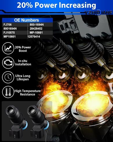 FJ706 تمت ترقية حقن الوقود V6 3.8L ملاءمة لـ: -Pontiac Grand Prix 2004 2005 2006 2007 2008 for: -buick lacrosse 2005-2009 allure lucerne vejectors (set of 6) in Saudi Arabia