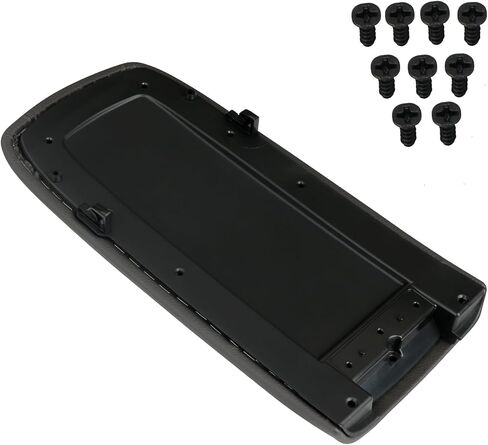 TQPONLY Center Console Armrest Leather Lid Cover | for Ford Explorer 1995-2001,Explorer Sport Trac 2001-2002 & Mercury Mountaineer 1997-2001 | Replaces 924-883 1L2Z-9806024-AAB (Dark Graphite) in Saudi Arabia