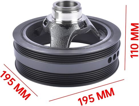 Geluoxi Harmonic Balancer Bulley استبدال Chevy Avalanche 1500 Colorado Express 2500 SSR Hummer H2 H3 12576652 in Saudi Arabia