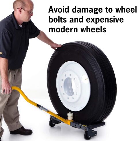 Rolling Wheel Dolly for Changing Car, Truck, Skid Steer, ATV, and Trailer Tires, Tire Lift for Large and Small Vehicles, 3 Roller Positions, 485 Pound Capacity in Saudi Arabia