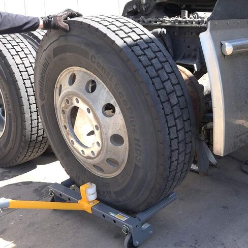 Rolling Wheel Dolly for Changing Car, Truck, Skid Steer, ATV, and Trailer Tires, Tire Lift for Large and Small Vehicles, 3 Roller Positions, 485 Pound Capacity in Saudi Arabia