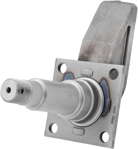 QJZ Spindle #84 - Square Tubular 4" Drop Axle with Brake Flange for 3,500 lbs Trailer Axle - Compatible with Bearings Kit L44649/10 & L68149/11 in Saudi Arabia