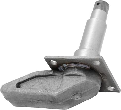 QJZ Spindle #84 - Square Tubular 4" Drop Axle with Brake Flange for 3,500 lbs Trailer Axle - Compatible with Bearings Kit L44649/10 & L68149/11 in Saudi Arabia