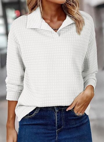 SHEWIN Fall Women Sweatshit Spring Lightweight Pullover Shirts in Saudi Arabia