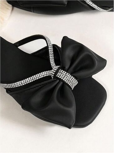 Gorglitter Girl's Bow Sandals Flat Flat in Saudi Arabia