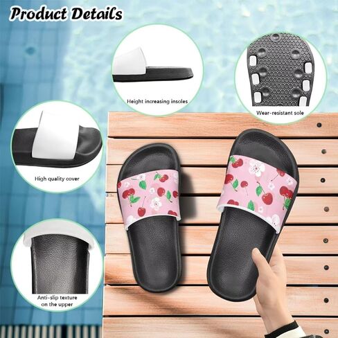 Slides for Boys Girls Quick Drying Kids Slides Sandals Non-Slip in Kuwait