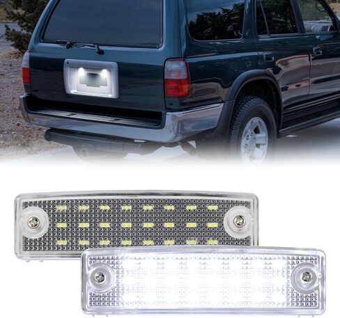 LED LED Plate Light Light Assembly Toyota 4Runner 1996-2024 لـ Toyota Sequoia 2008-2022 ، 6000k White ، حزمة من 2 مع ملحقات المسمار in Kuwait