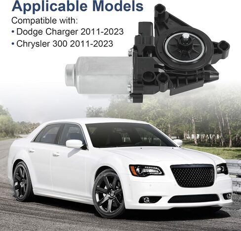 Front Driver Side Window Regulator Motor Compatible with Dodge Charger 2011-2023 Compatible with Chrysler 300 2011-2023 Replace# 68143987AA in Saudi Arabia