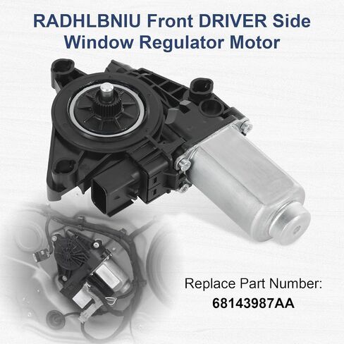 Front Driver Side Window Regulator Motor Compatible with Dodge Charger 2011-2023 Compatible with Chrysler 300 2011-2023 Replace# 68143987AA in Saudi Arabia