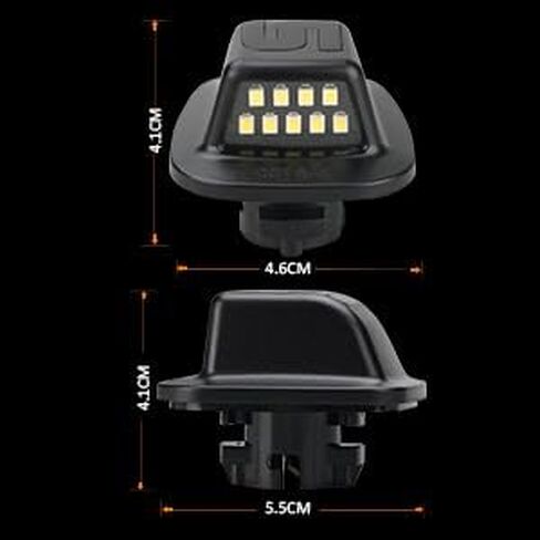 Bestview LED License Plate Lights Tag Lamp Assembly Red OLED Neon Tube for 1988-1999 Chevy GMC Silverado Sierra C/K Series 1500 2500 3500 Suburban Blazer S10 Tahoe Yukon Sonoma S15 Chrome housing in Saudi Arabia