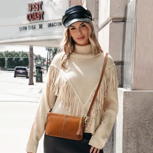 Kattee Elegant Leather Crossbody & Handbag Set – Stylish, Versatile, and RFID-Blocking Protection for Women(Brown) in Saudi Arabia