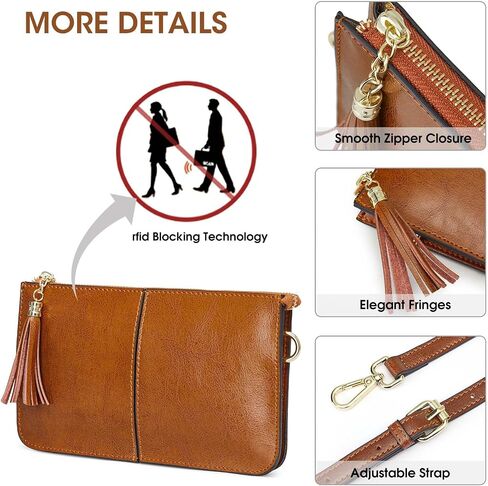 Kattee Elegant Leather Crossbody & Handbag Set – Stylish, Versatile, and RFID-Blocking Protection for Women(Brown) in Saudi Arabia