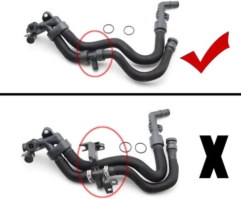 For Peugeot 1007 107 206 207 307 Bipper 1.4 HDi 2005-2014 Engine WaterTank Radiator Coolant Upper Hose Pipe 1336V3 1336.V3 in Saudi Arabia