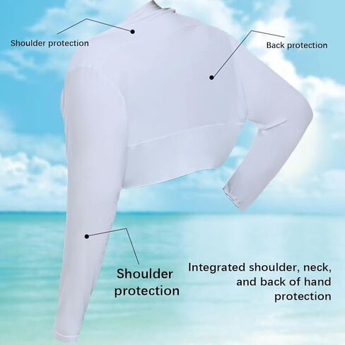 Zcargel Cooling Shawl Arm Sleeve Plus Size Unisex Knit Sun Arm Shield UV Guard Shawl Sleeves for Fishing Cycling Outdoor in Saudi Arabia